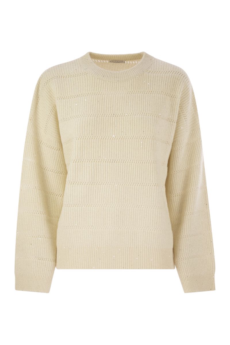BRUNELLO CUCINELLI Cashmere and Wool Crew-Neck Sweater
