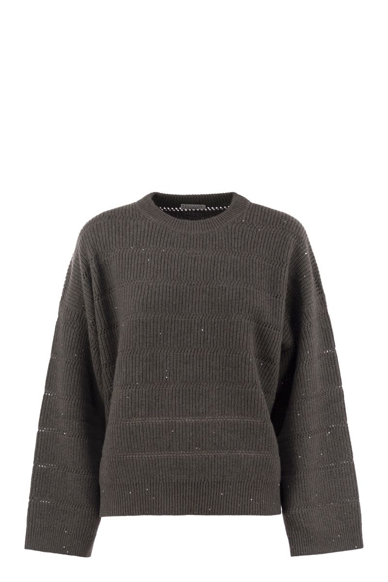 BRUNELLO CUCINELLI Cashmere and Wool Crew-Neck Sweater