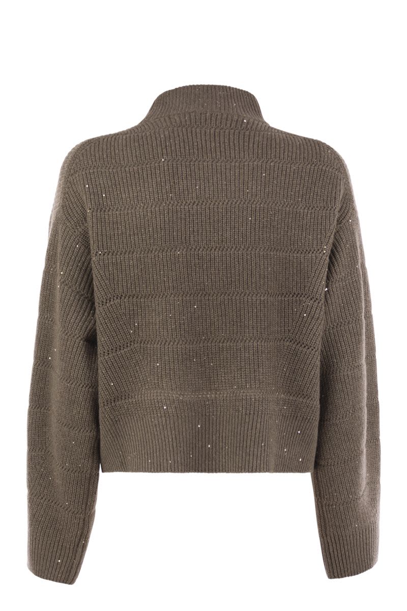 BRUNELLO CUCINELLI Cashmere and Wool Turtleneck Sweater