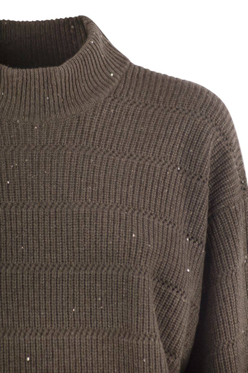 BRUNELLO CUCINELLI Cashmere and Wool Turtleneck Sweater