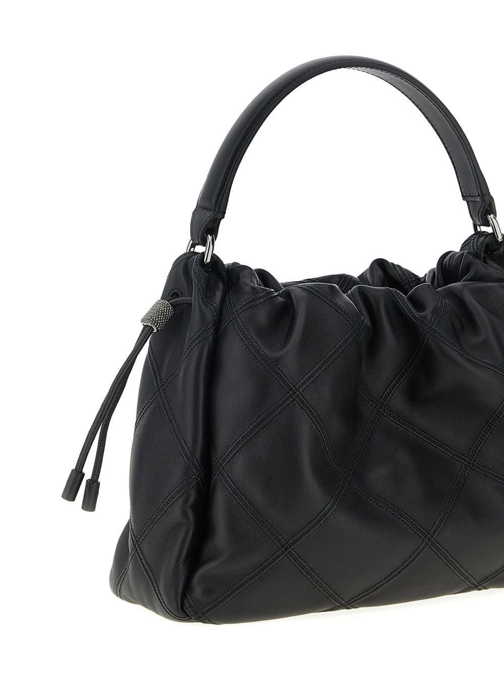 BRUNELLO CUCINELLI Quilted Lambskin Handbag with Adjustable Strap