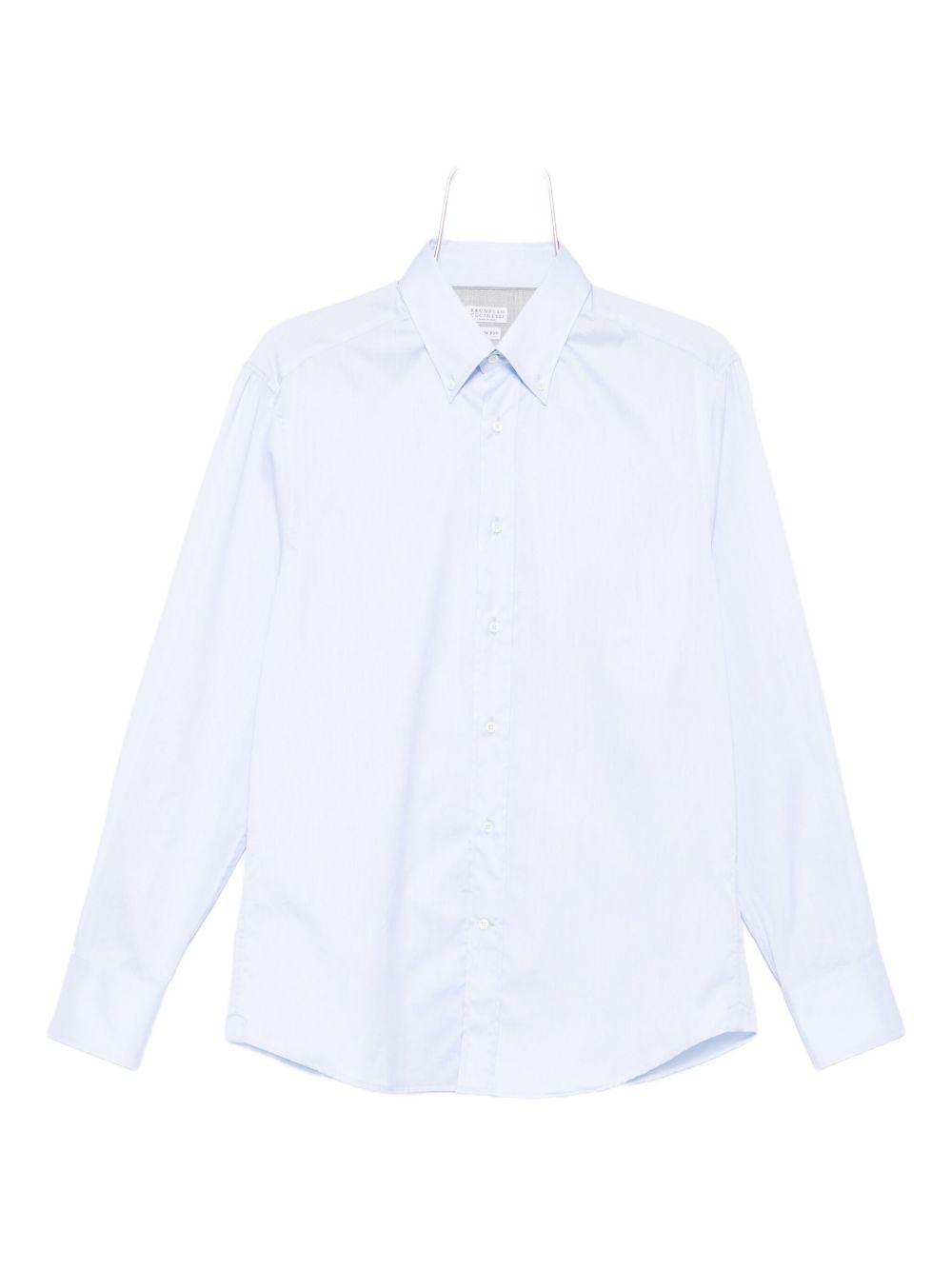 BRUNELLO CUCINELLI Cotton Shirt with Button Fastening and Point Collar for Men