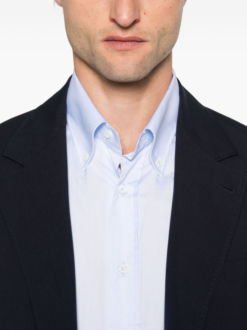 BRUNELLO CUCINELLI Cotton Shirt with Button Fastening and Point Collar for Men