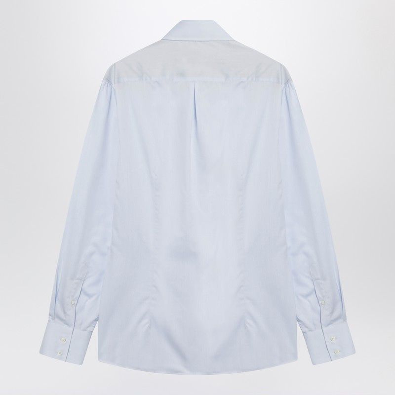 BRUNELLO CUCINELLI Cotton Long Sleeve Shirt for Men - Curved Hem