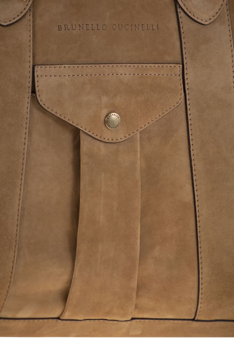 BRUNELLO CUCINELLI Elegant Weekender Handbag - Size 55 x 41 x 27 cm