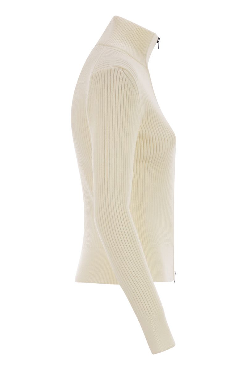 HERNO Ribbed Wool Cardigan for Women