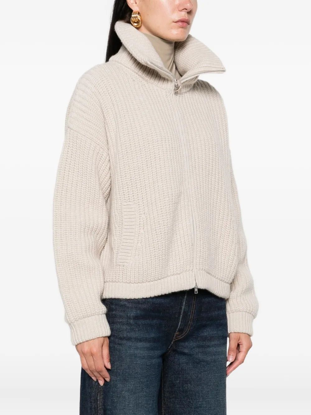 HERNO Luxury Virgin Wool Cardigan for Women - FW25 Collection