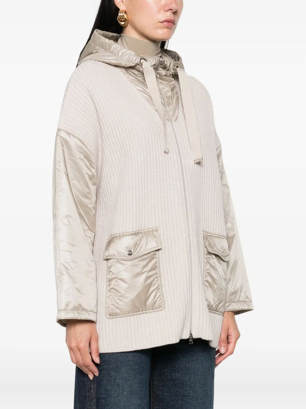 HERNO Ribbed Wool Hooded Jacket - Women’s FW25