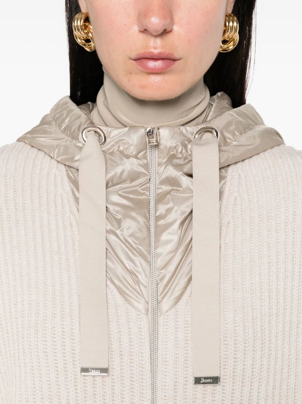 HERNO Ribbed Wool Hooded Jacket - Women’s FW25