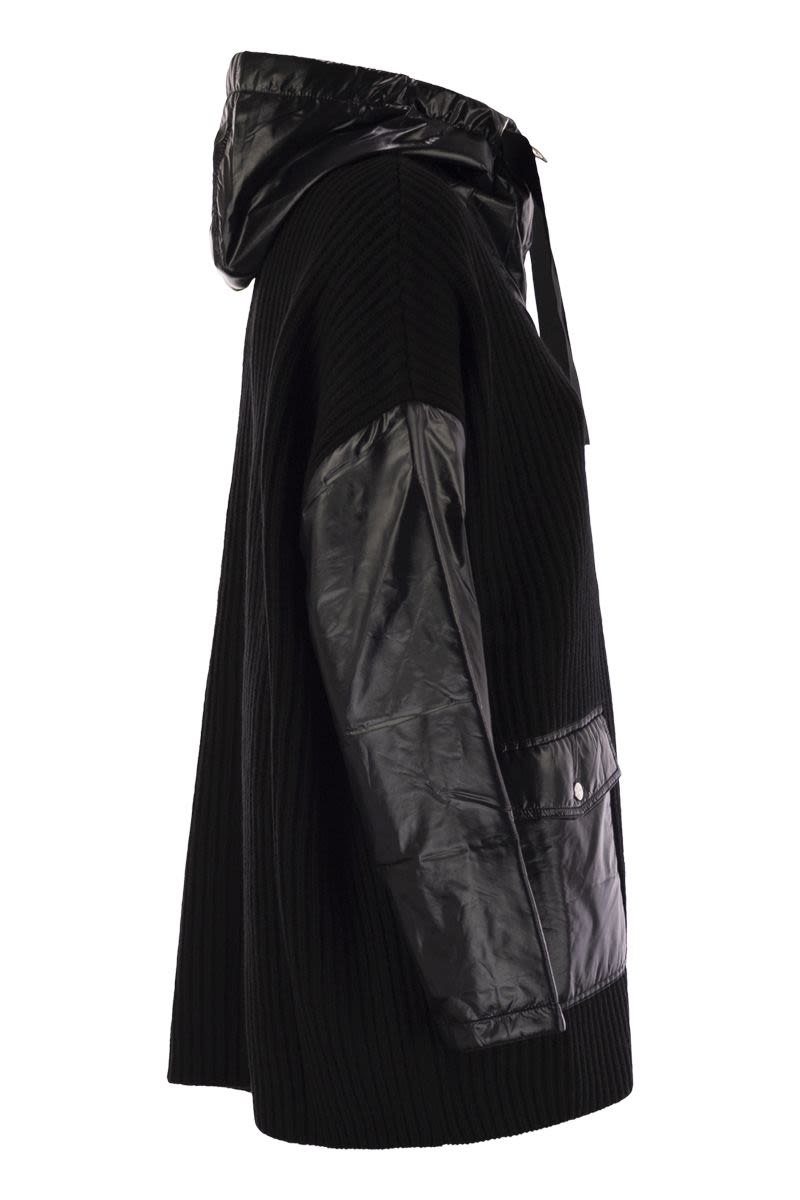 HERNO Women's Resort Jacket in Wool and Ultralight Nylon - Relaxed Fit