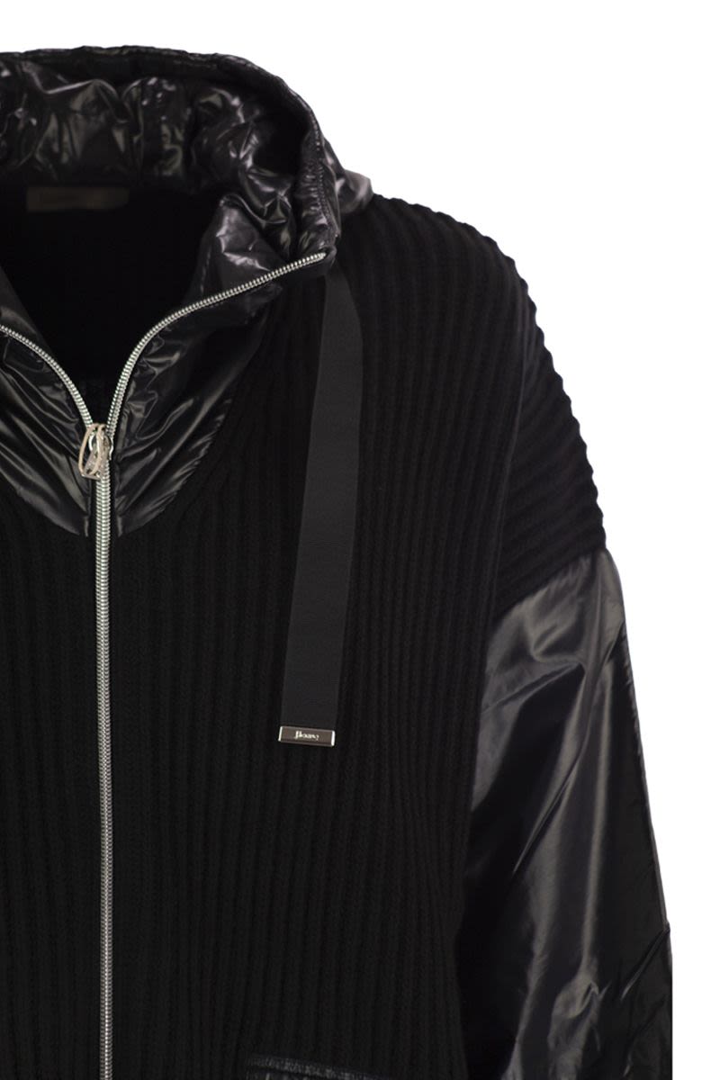 HERNO Women's Resort Jacket in Wool and Ultralight Nylon - Relaxed Fit