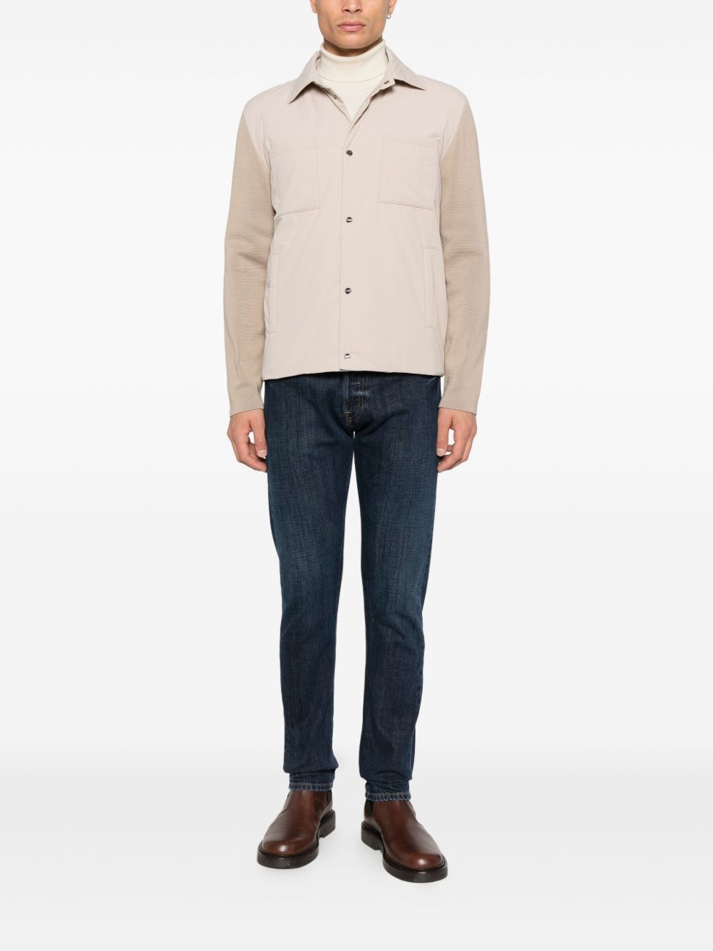 HERNO Panelled Cotton Shirt for Men