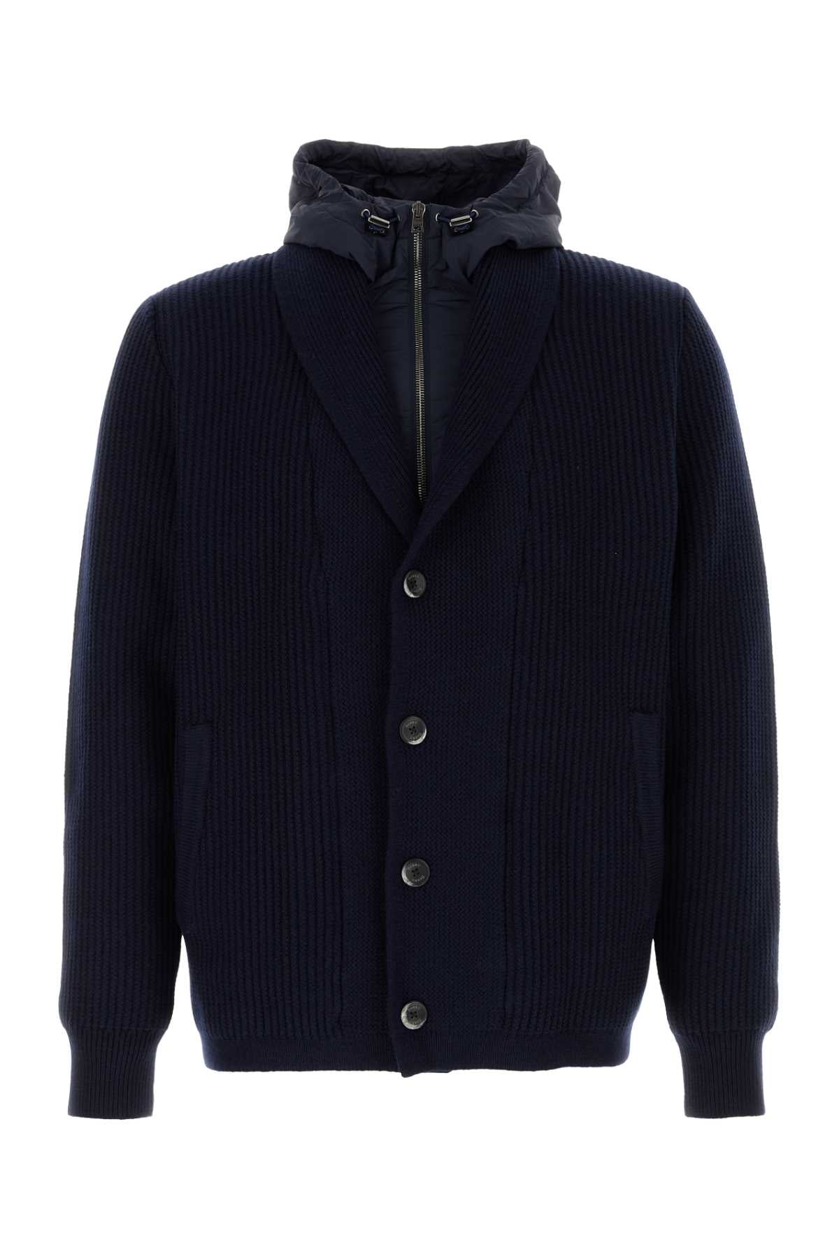 HERNO Men's Wool Jacket - Stylish Cardigan for FW25