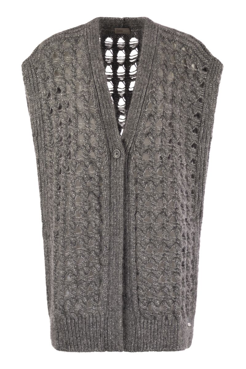 HERNO Sleeveless Long Cardigan