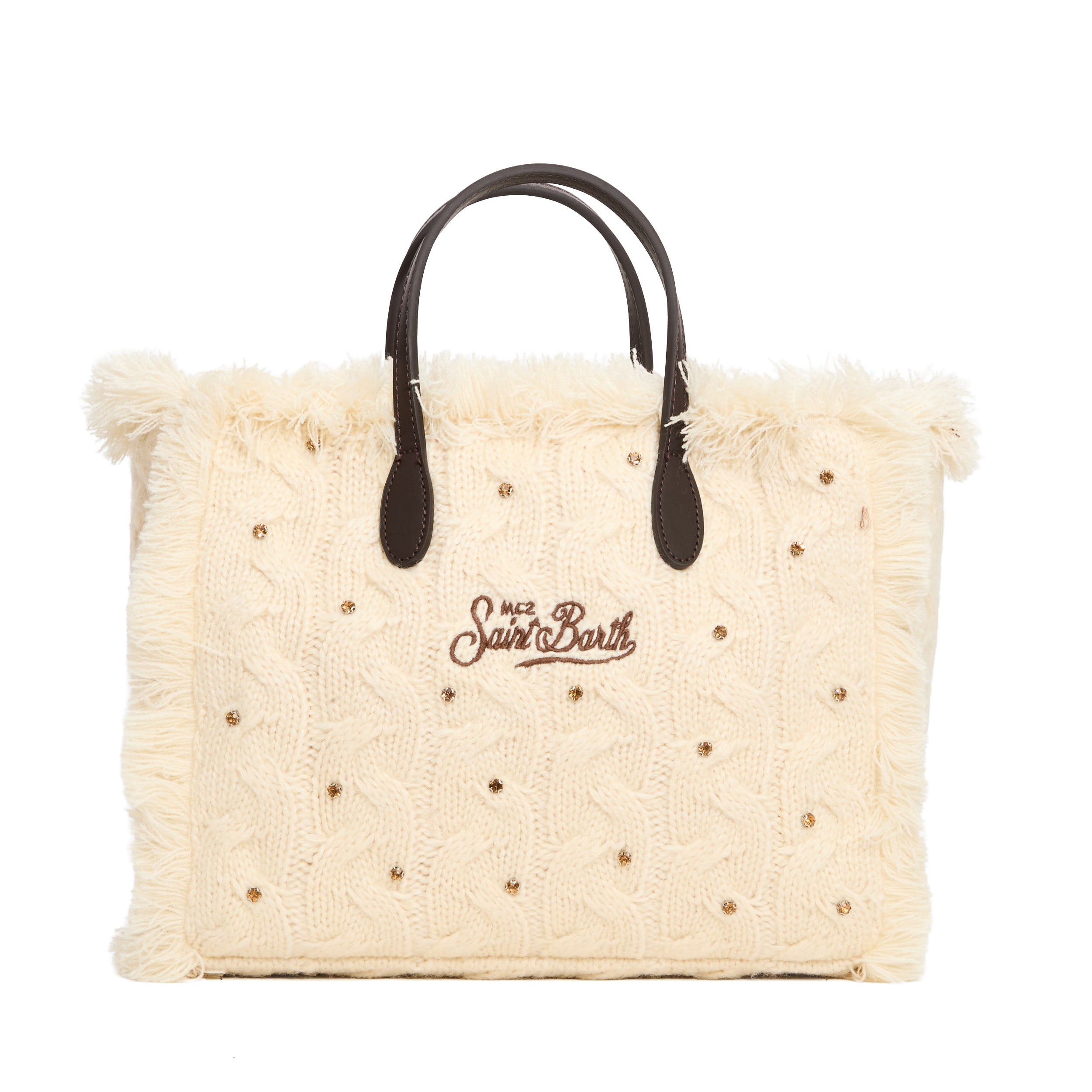 MC2 SAINT BARTH Fringed Colette Handbag - 30 x 22 x 15 cm