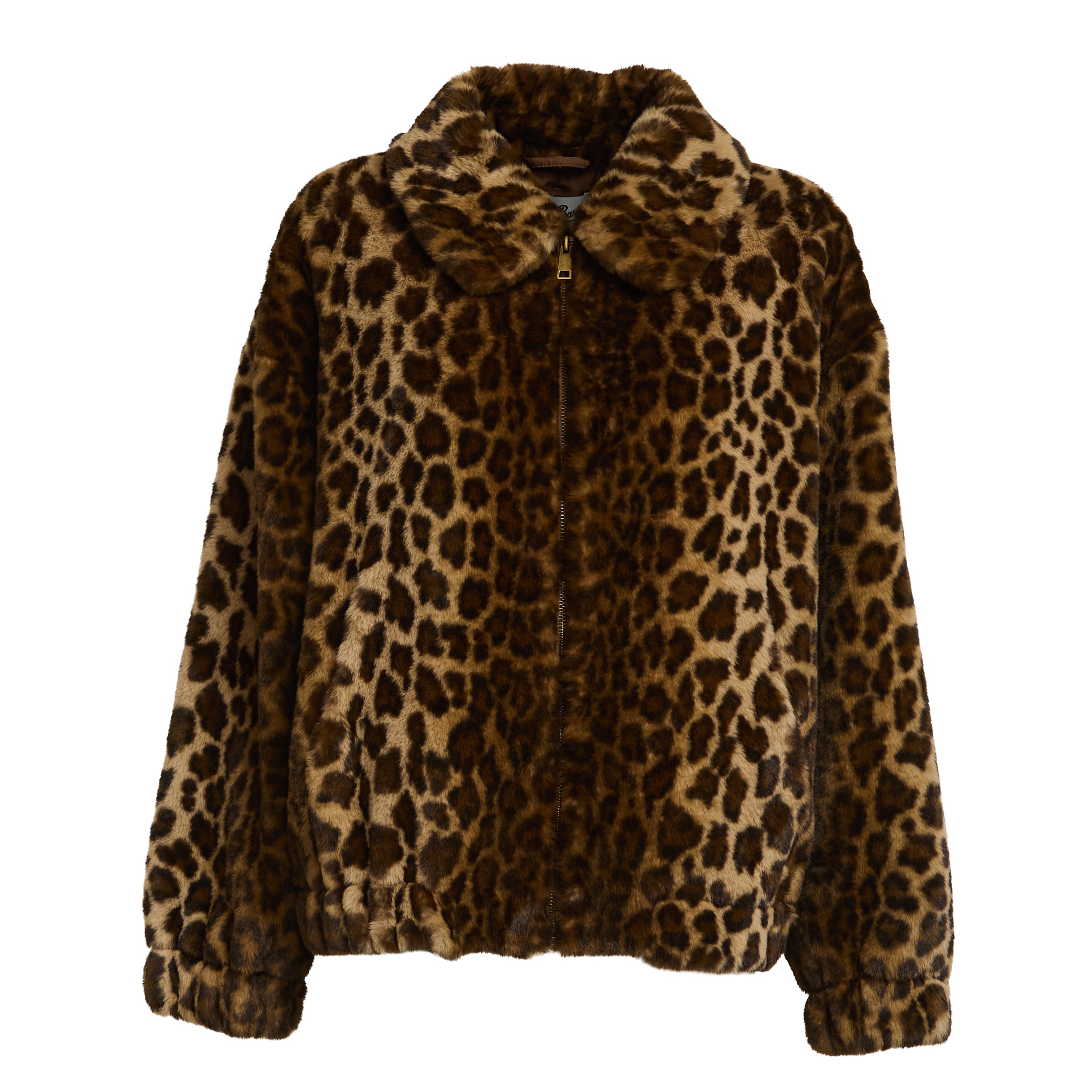 MC2 SAINT BARTH Mini Faux Fur Leopard Print Jacket