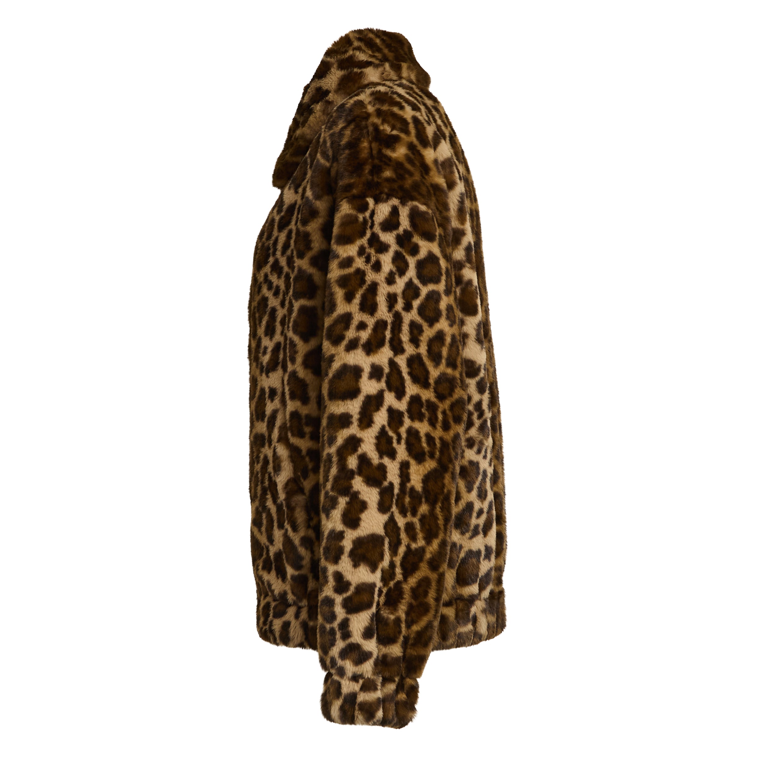 MC2 SAINT BARTH Mini Faux Fur Leopard Print Jacket