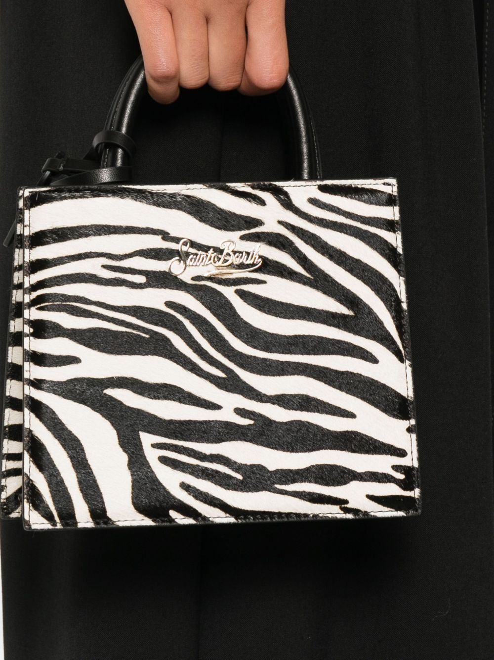 MC2 SAINT BARTH Mini Zebra Print Handbag