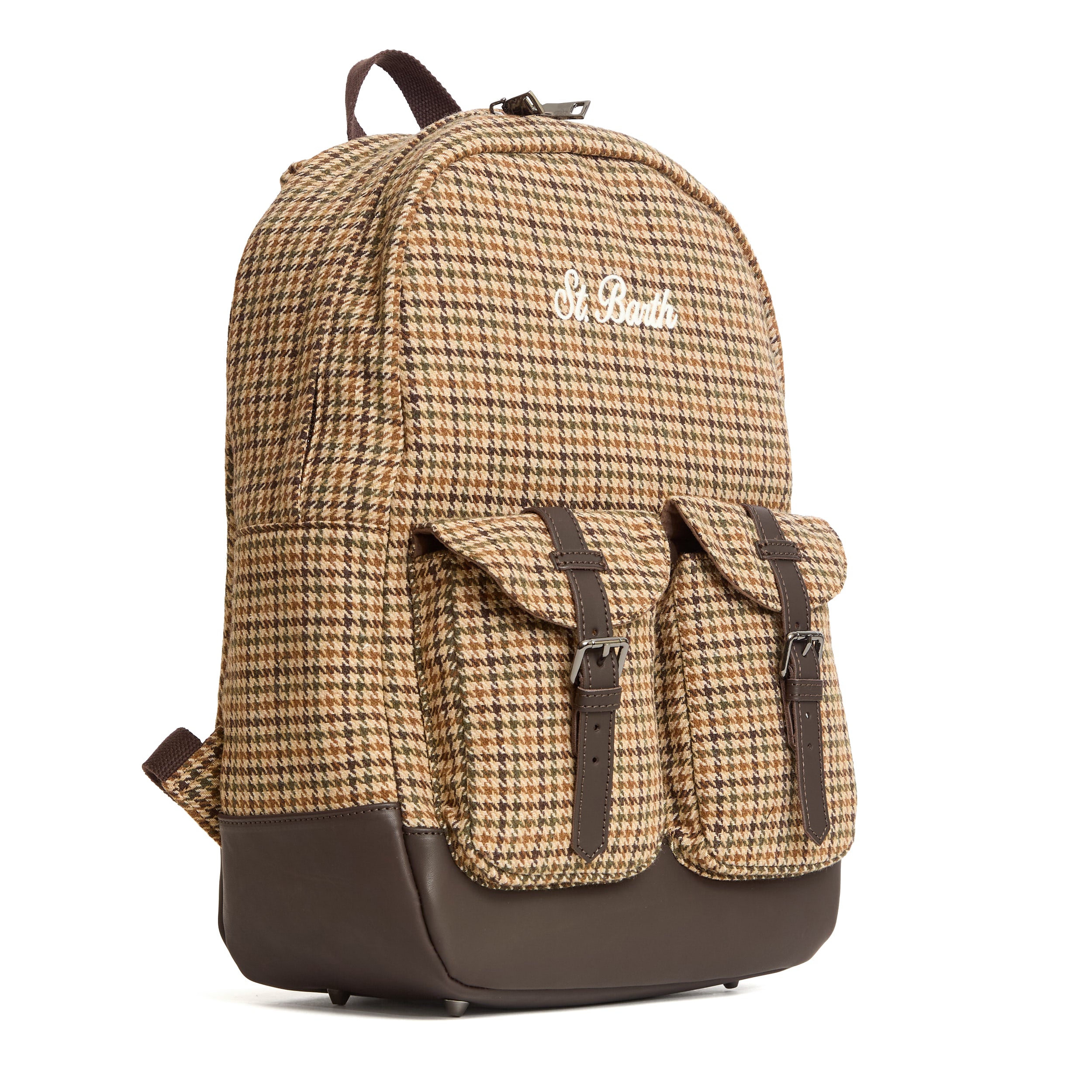 MC2 SAINT BARTH Stylish Houndstooth Backpack (45 x 30 x 18 cm)