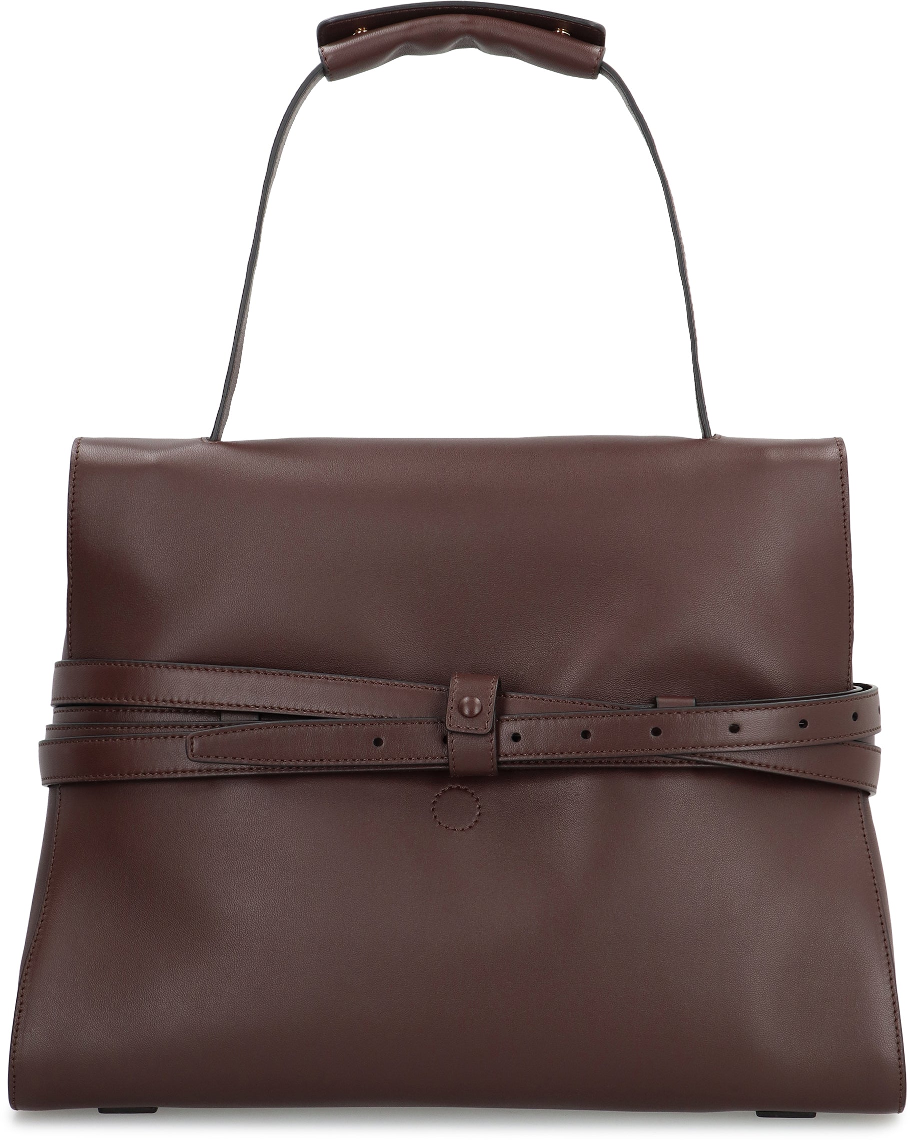 MOSCHINO COUTURE Leather Tie Me Handbag - 38 cm x 28 cm