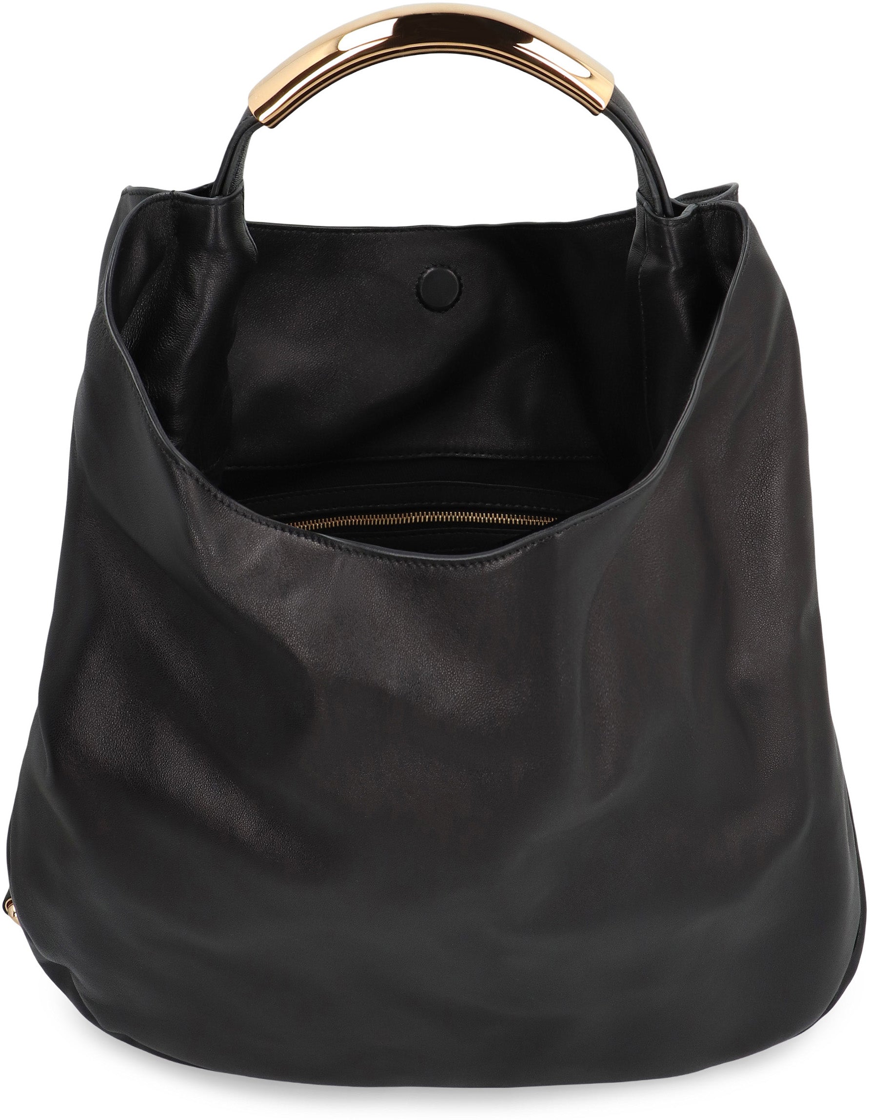 MOSCHINO COUTURE Leather Handbag with Magnetic Fastening - 40x31x11 cm
