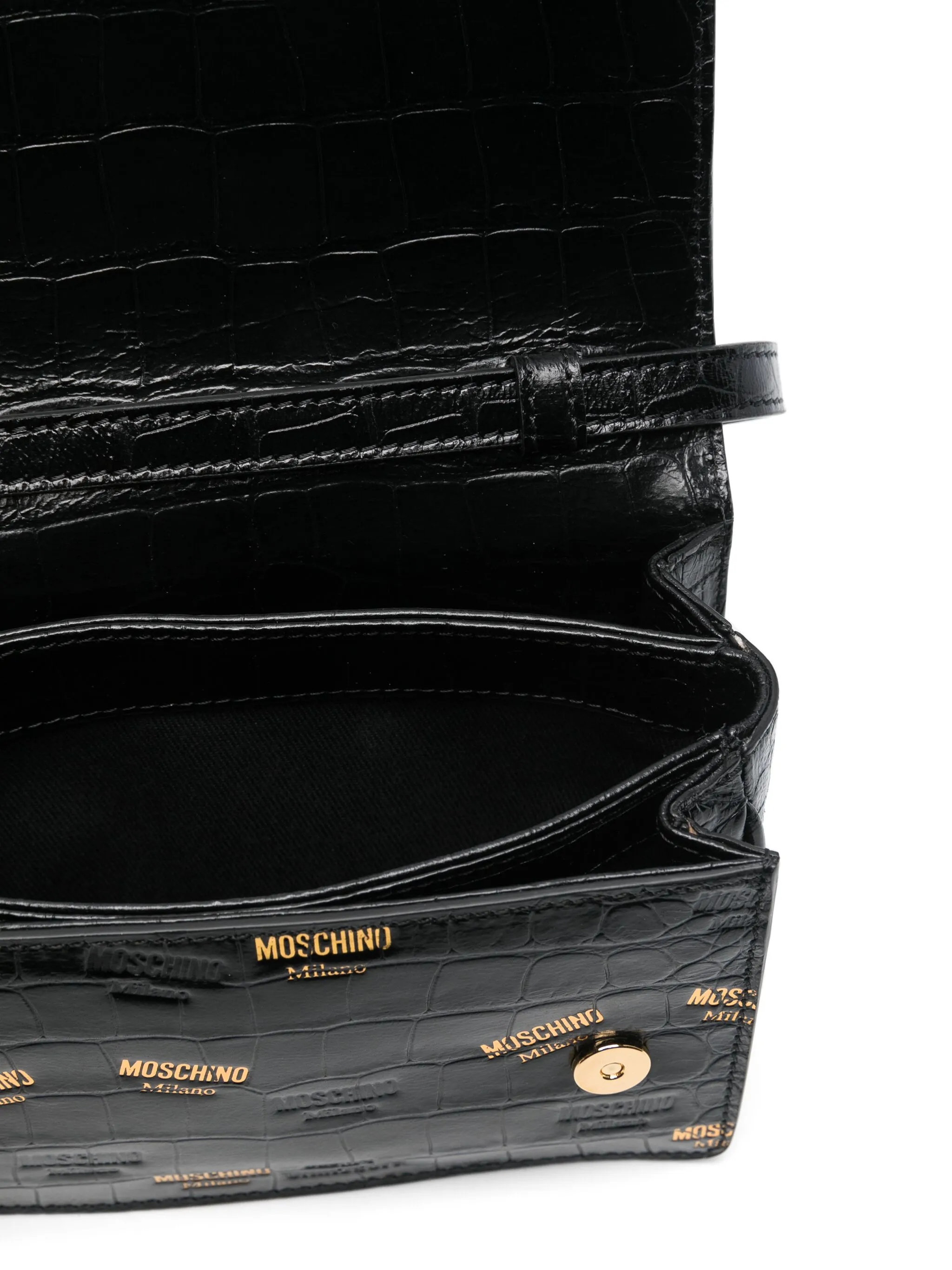 MOSCHINO COUTURE Logo-Stamp Cross Body Mini Handbag