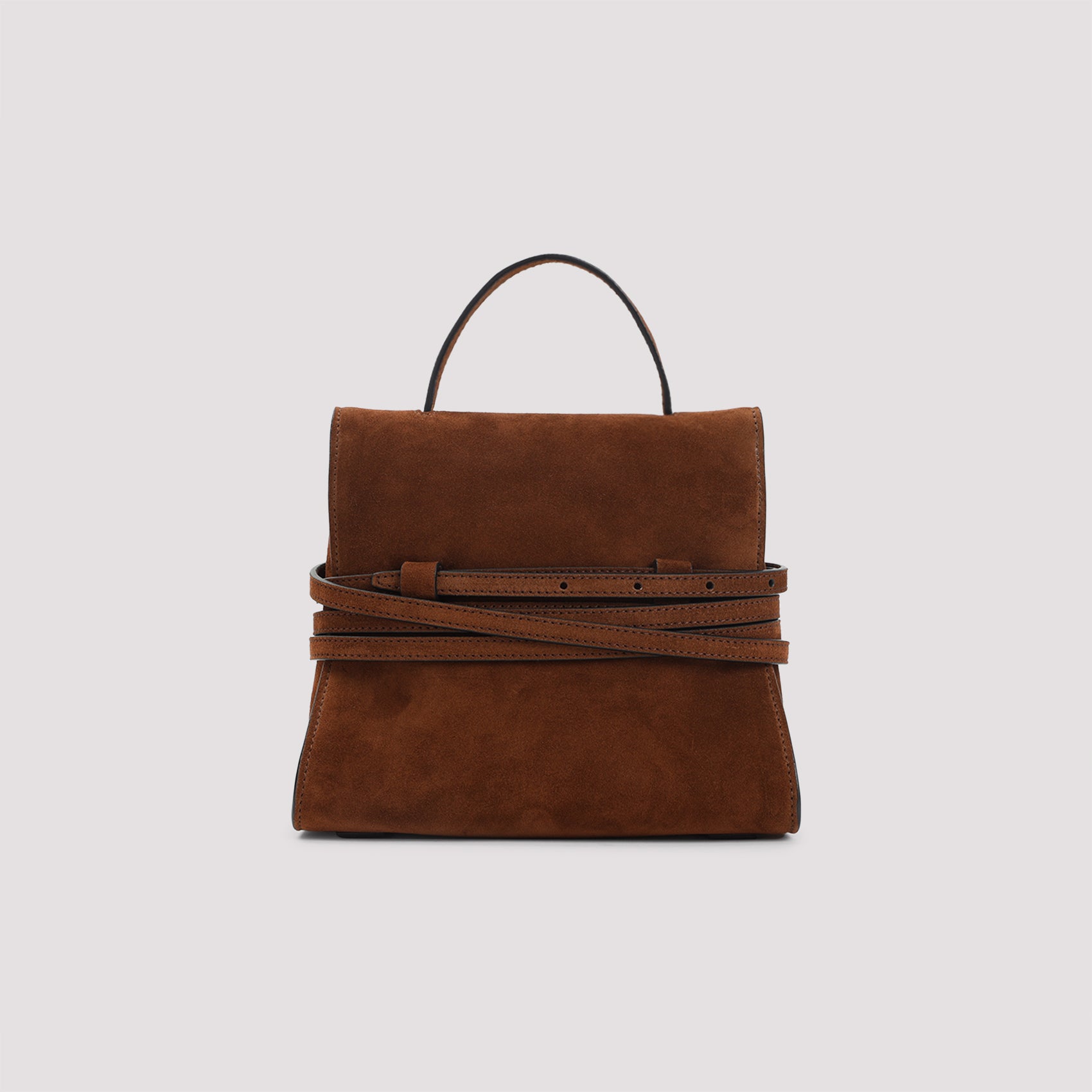 MOSCHINO COUTURE Suede Leather Handbag Mini (20cm x 17cm x 11cm)