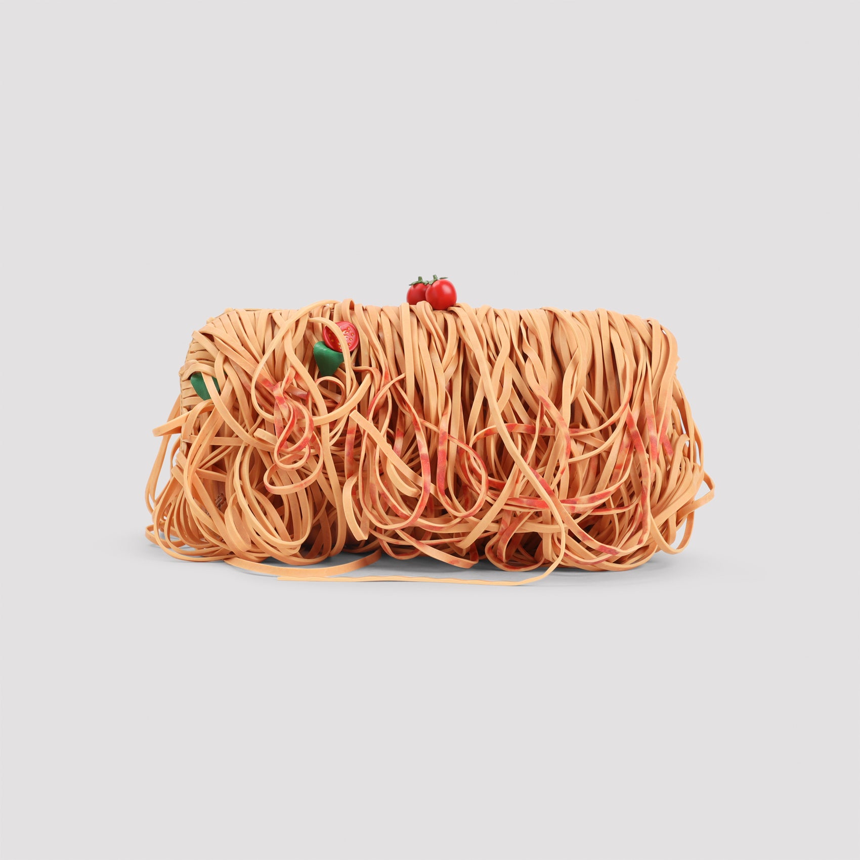MOSCHINO COUTURE Mini Handbag with Unique Spaghetti Design - 25CM x 13CM x 10CM