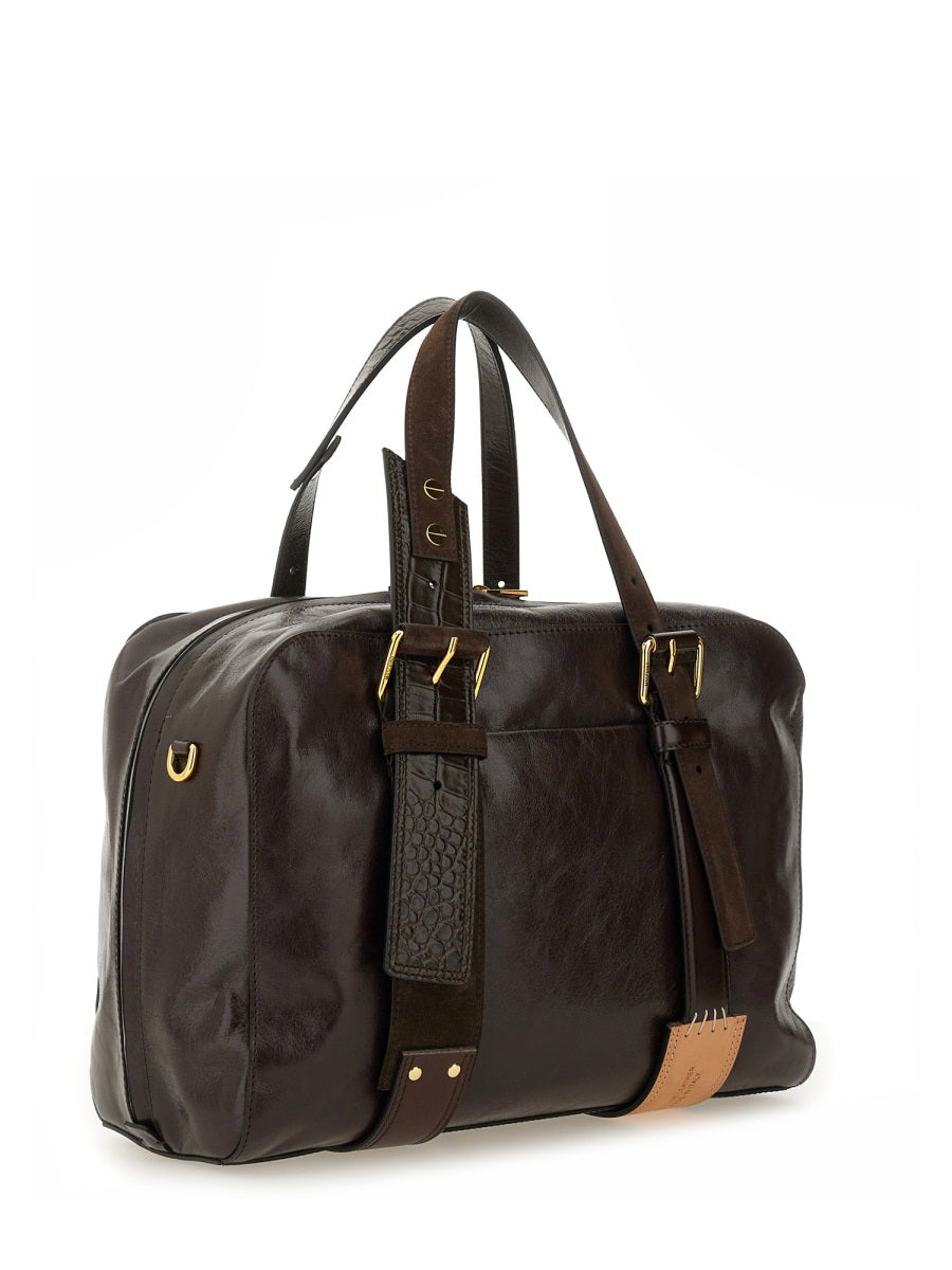 MOSCHINO COUTURE Leather Shoulder Handbag - SS25 Women's Collection