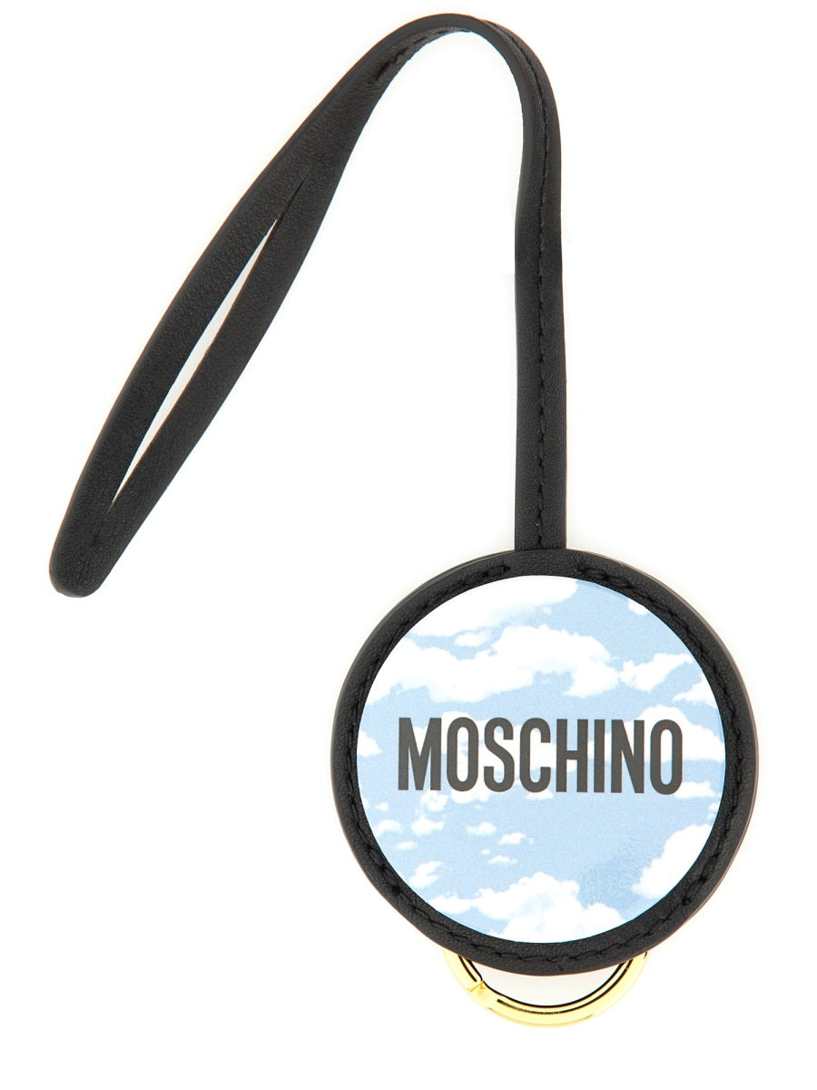 MOSCHINO Mini Leather Keychain