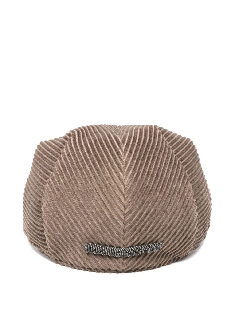 BRUNELLO CUCINELLI Cotton Corduroy Beaded Hat - Women's Fashion