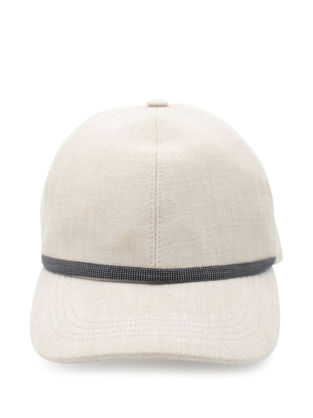 BRUNELLO CUCINELLI Linen Baseball Cap with Adjustable Strap