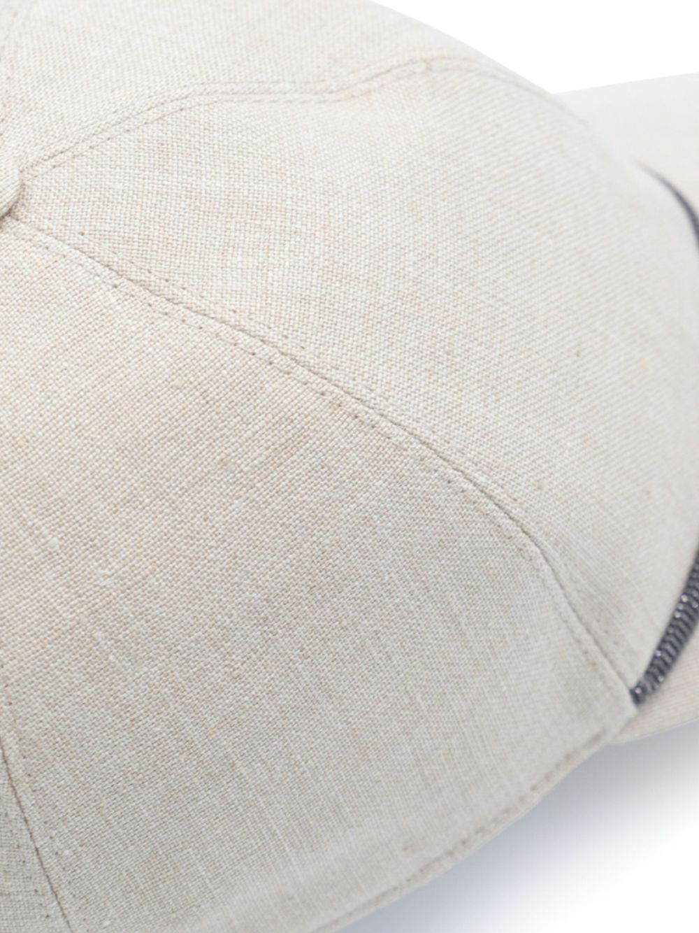 BRUNELLO CUCINELLI Linen Baseball Cap with Adjustable Strap