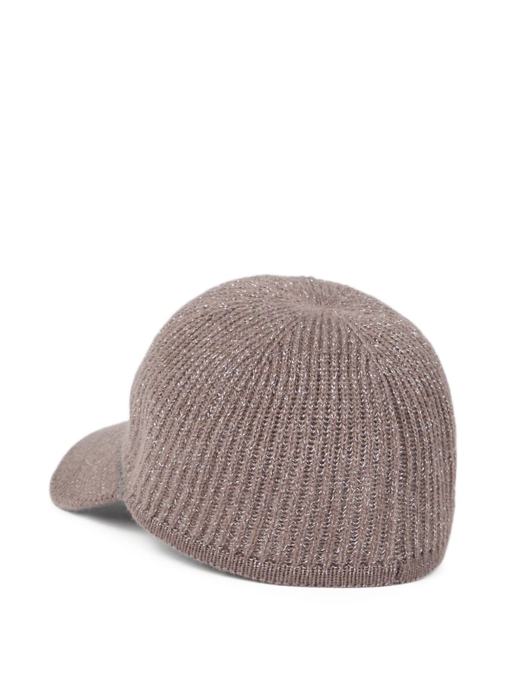 BRUNELLO CUCINELLI Cashmere Baseball Cap with Metallic Flecks