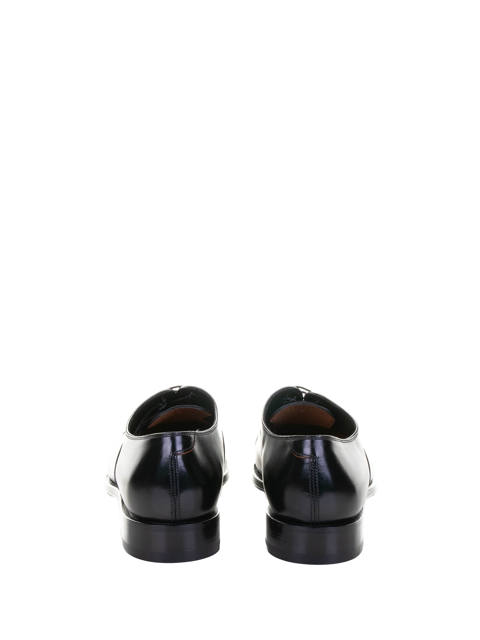 SANTONI Elegant Leather Derby Dress Shoes for Men