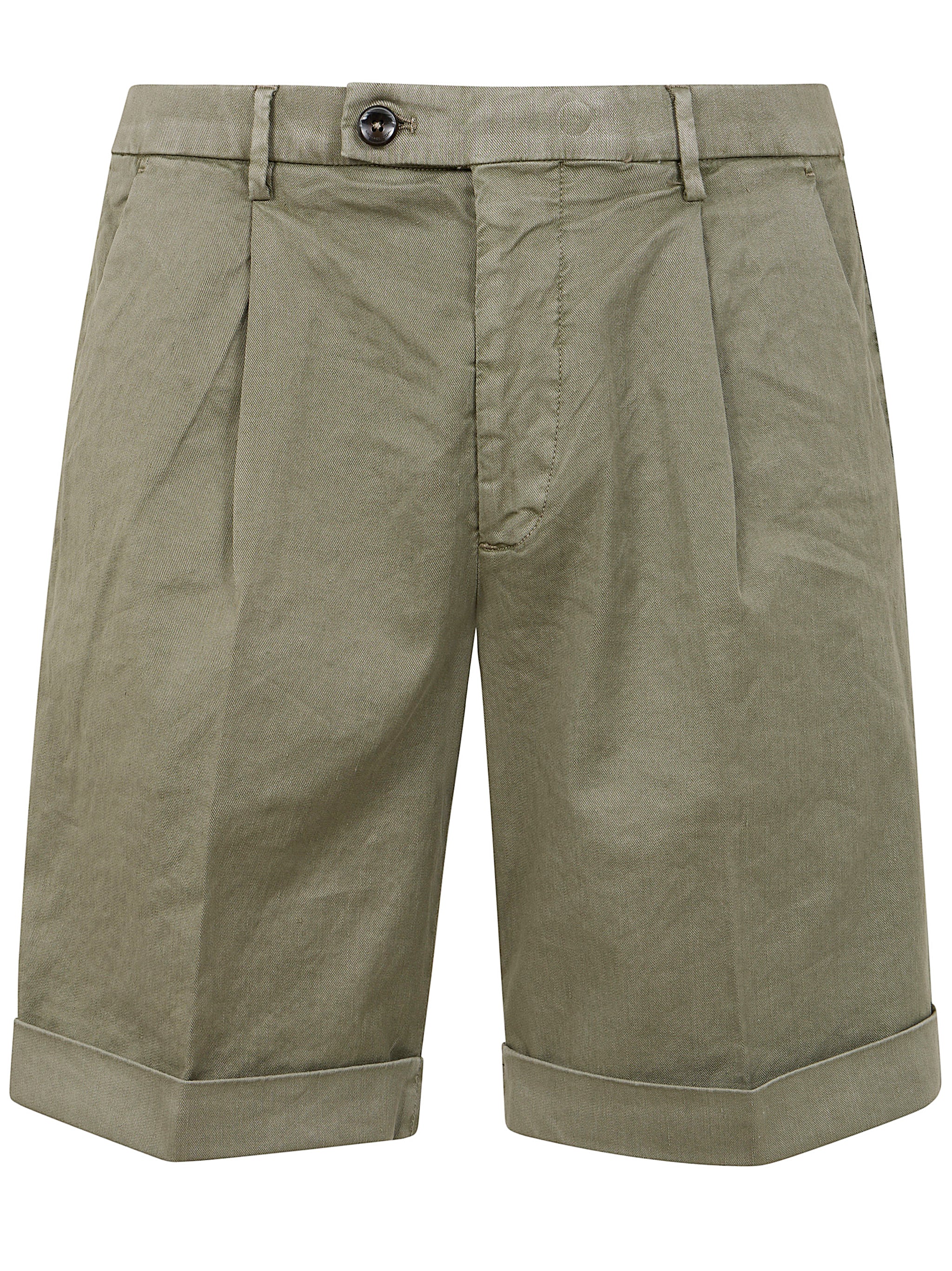 MICHAEL COAL Men's Relaxed Fit Mini Bermuda Trousers