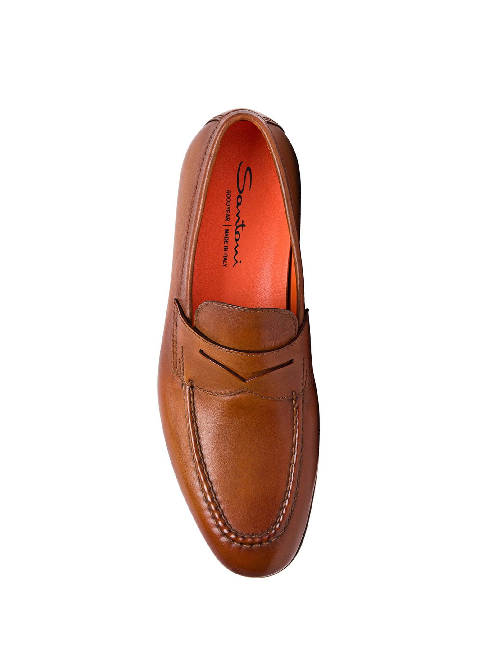 SANTONI Men's Premium Leather Moccasin - SS24 Collection