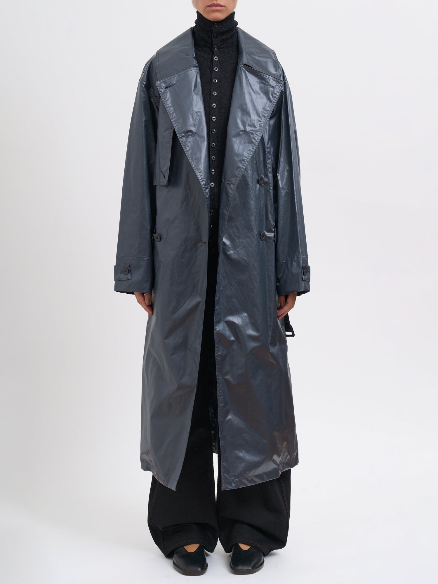 LEMAIRE Oversized Long-Length Trench Jacket