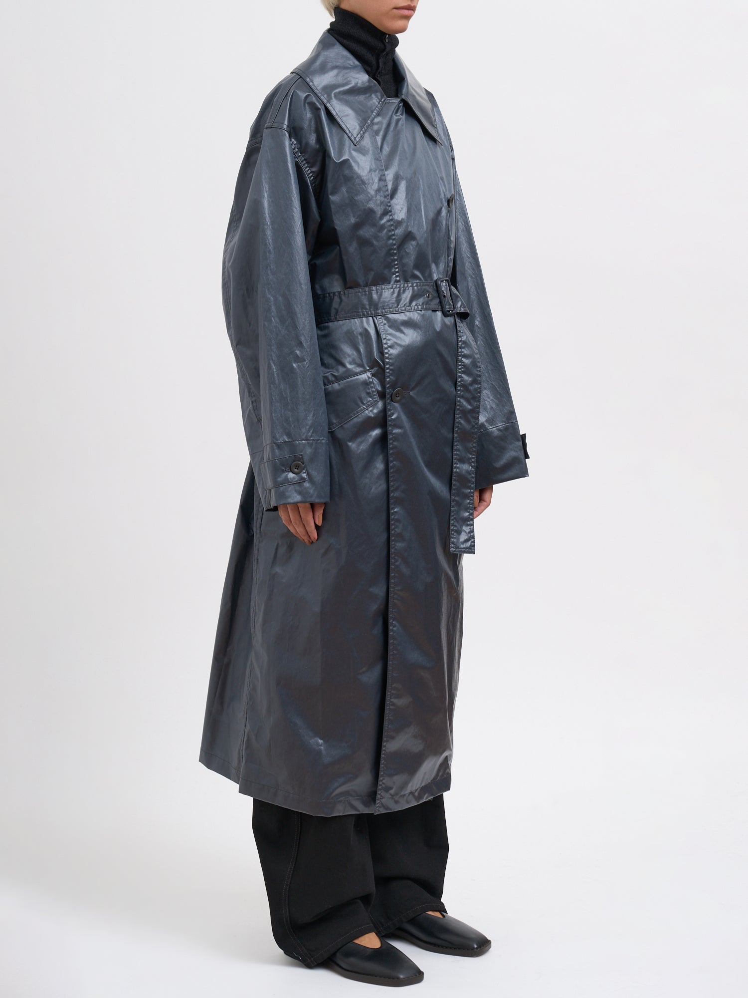 LEMAIRE Oversized Long-Length Trench Jacket