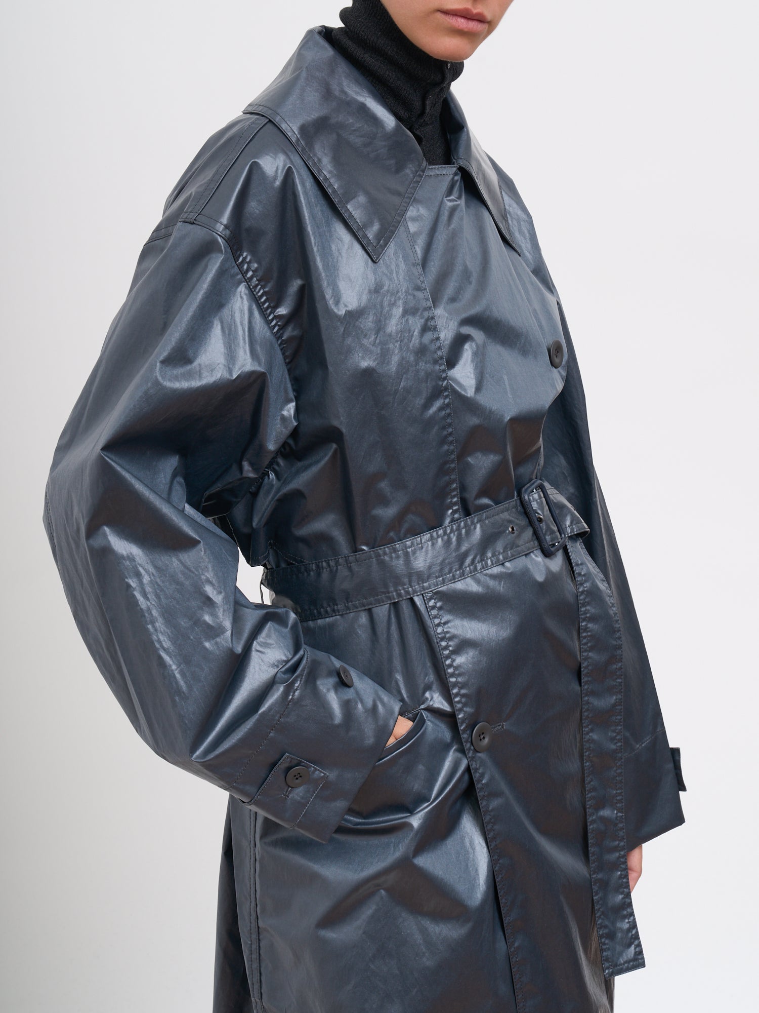 LEMAIRE Oversized Long-Length Trench Jacket