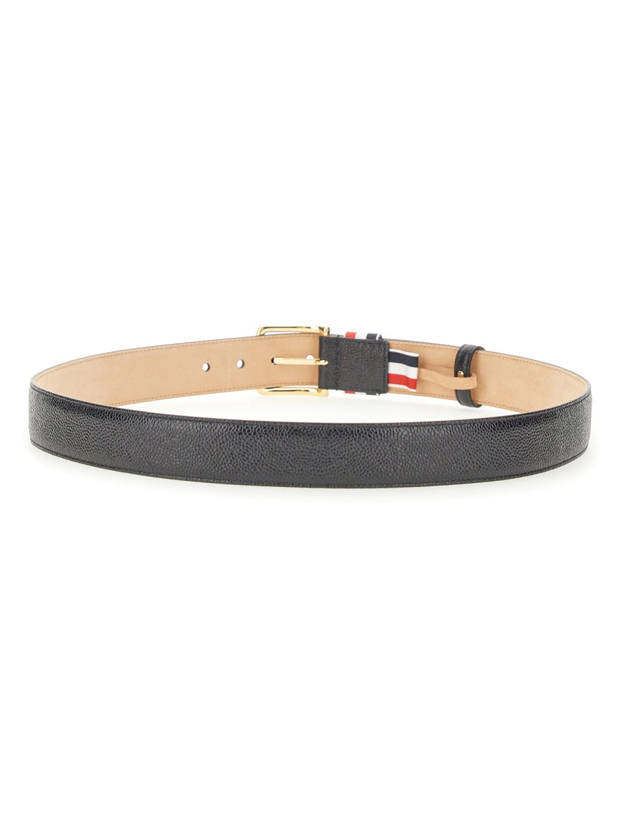 THOM BROWNE Classic Men's Belt with RWB Loop - 3.5 cm