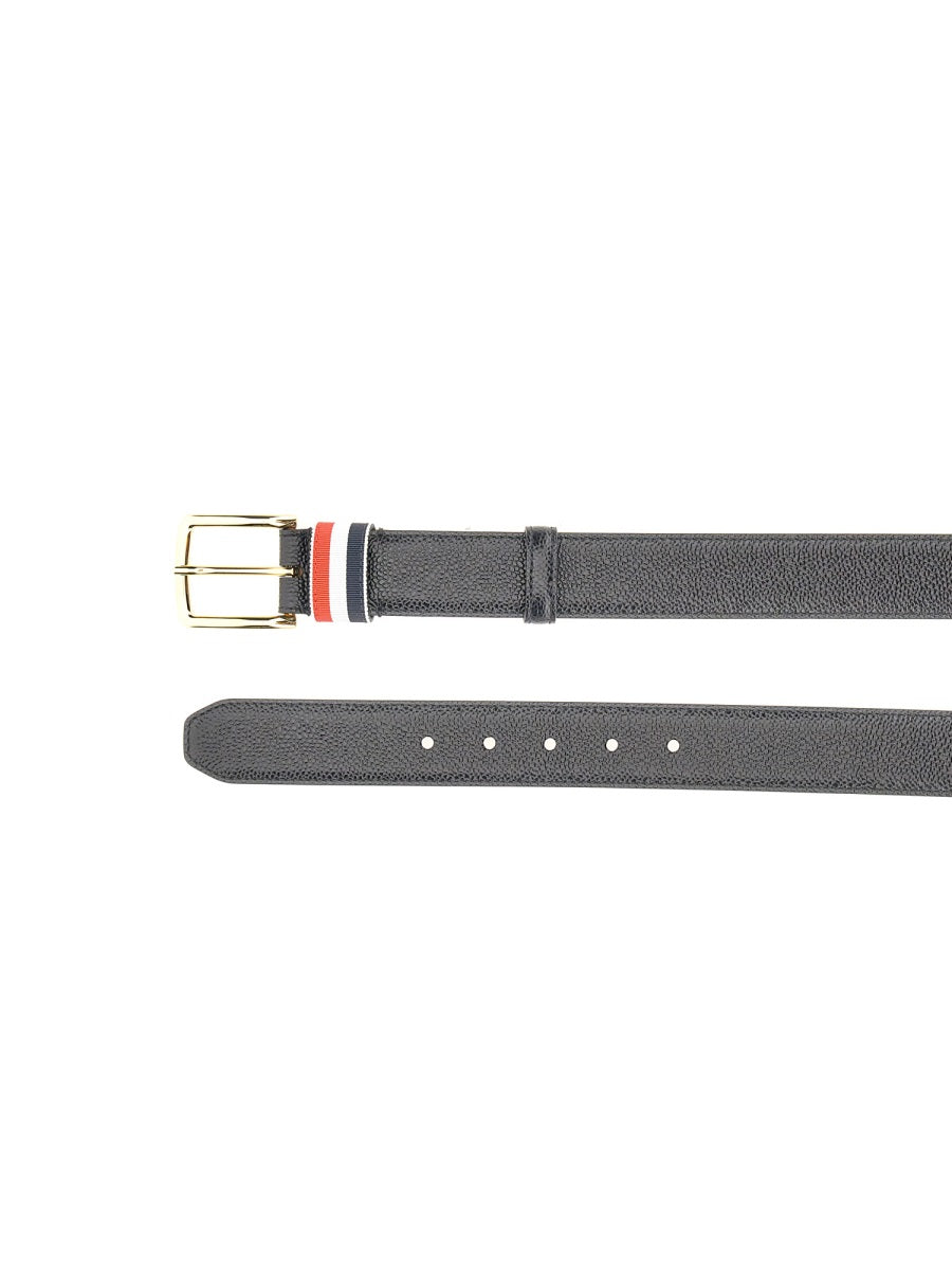 THOM BROWNE Classic Men's Belt with RWB Loop - 3.5 cm
