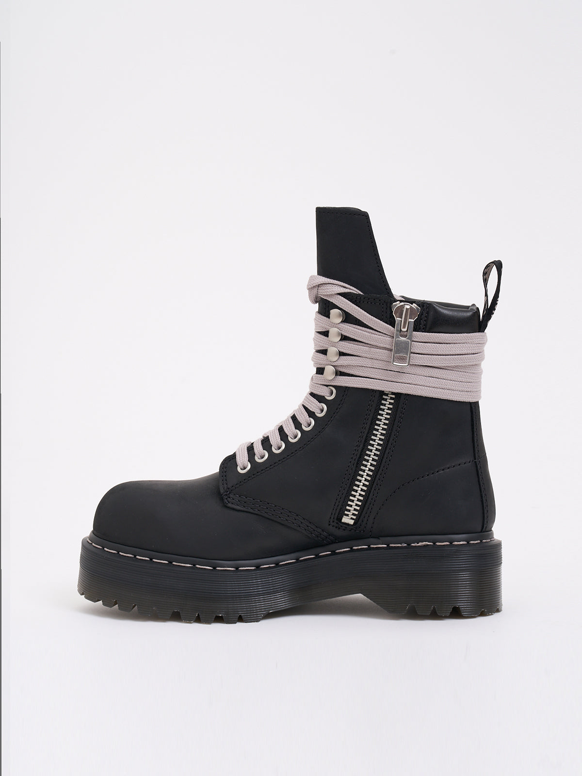 RICK OWENS Steel Toe Quad Sole Boots for Women