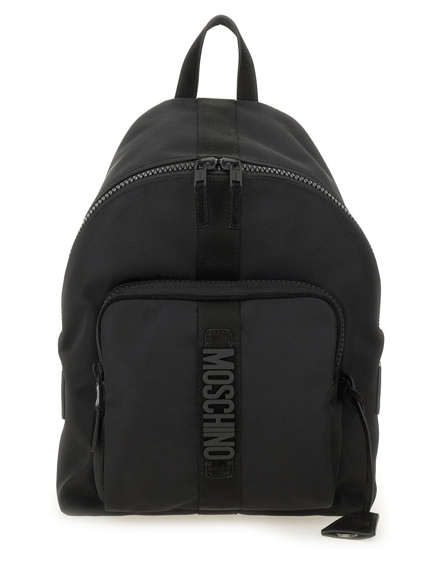 MOSCHINO COUTURE Classic Mini Polyester Backpack for Men