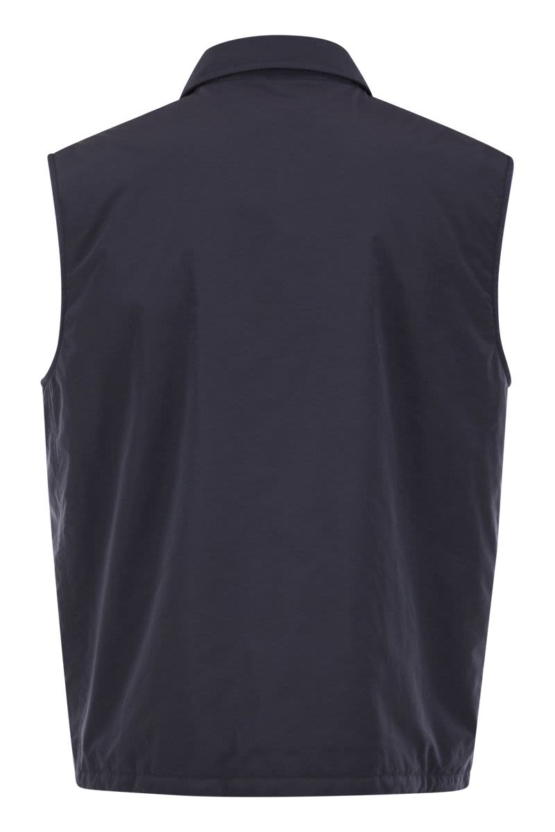 BRUNELLO CUCINELLI Water-Repellent Microfibre Sleeveless Jacket