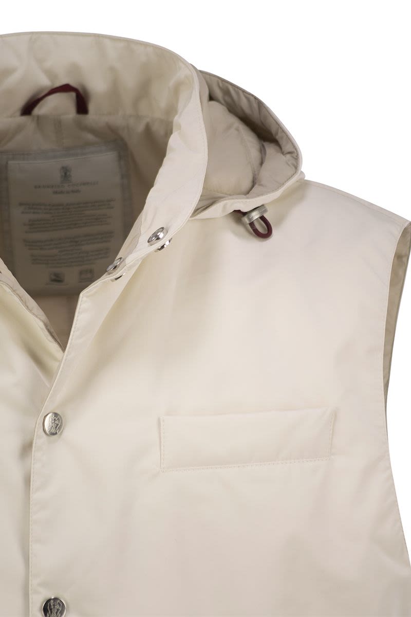 BRUNELLO CUCINELLI Men's Water-Resistant Nylon Padded Vest
