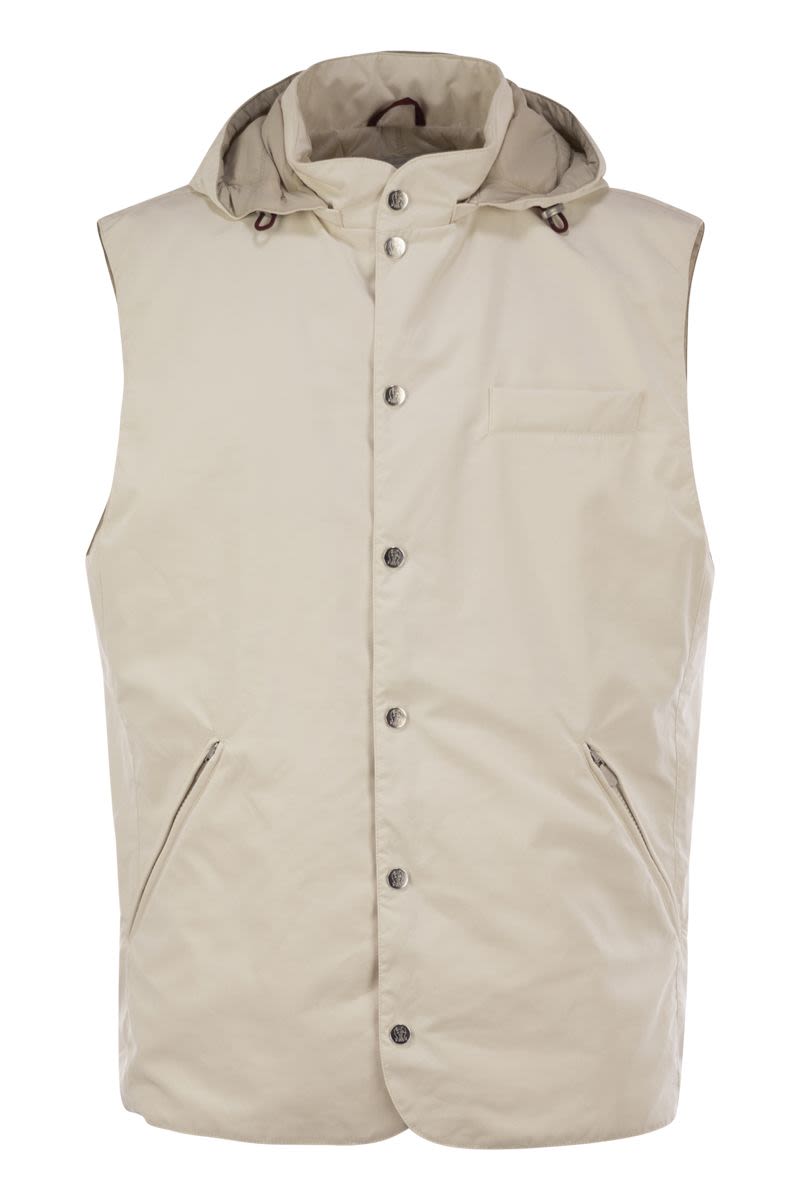 BRUNELLO CUCINELLI Men's Water-Resistant Nylon Padded Vest