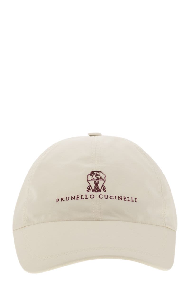 BRUNELLO CUCINELLI Water-Repellent Microfibre Baseball Cap with Embroidered Logo