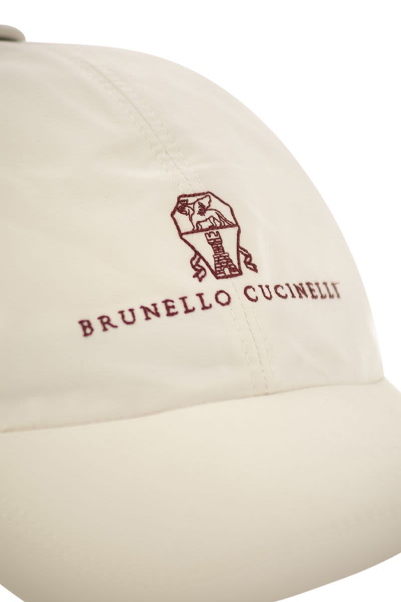 BRUNELLO CUCINELLI Water-Repellent Microfibre Baseball Cap with Embroidered Logo