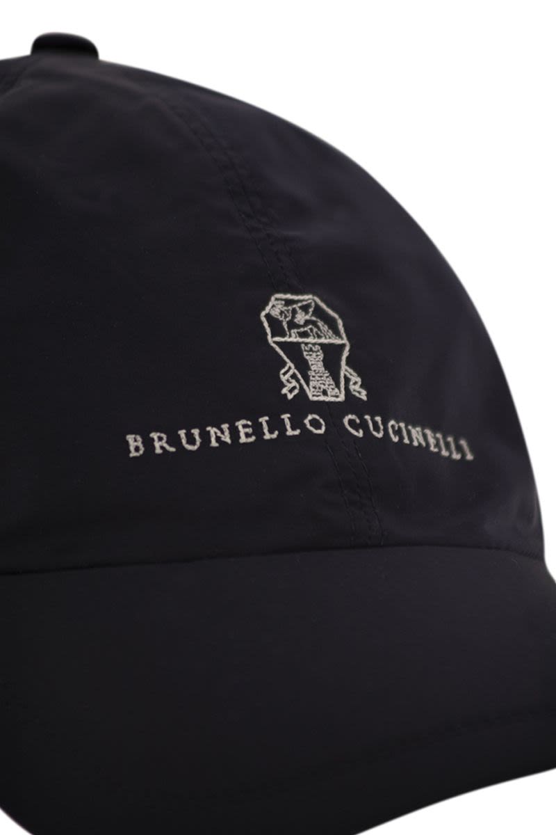 BRUNELLO CUCINELLI Water-Repellent Microfibre Baseball Cap with Embroidered Logo